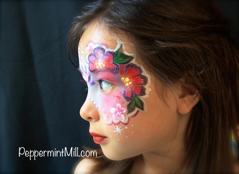 best face painting flower mask masquerade
